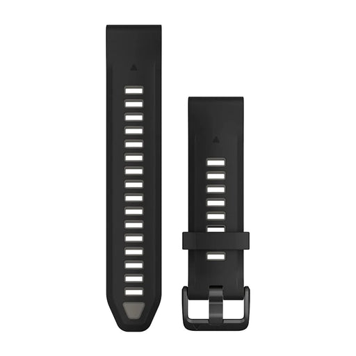 Garmin QuickFit 20 Klockarmband Svart/Pebble Gray Silikon