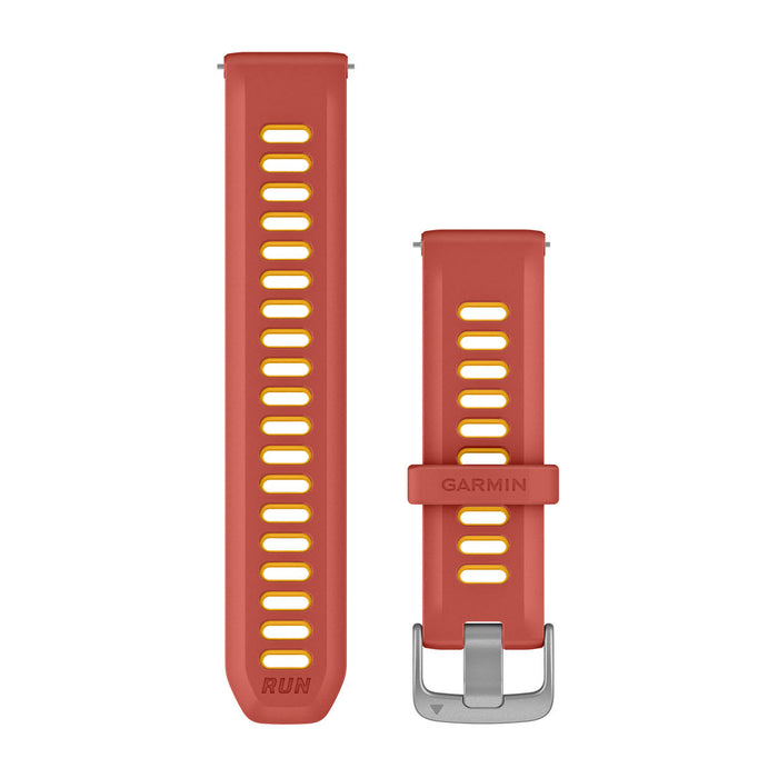 Garmin armband med snabbfäste 20 mm, Rödrosa/mango