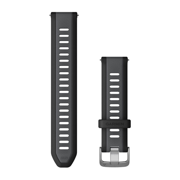 Garmin armband med snabbfäste 20 mm, Svart/Skiffergrå
