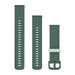 Garmin armband med snabbfäste 20 mm, Grön jaspis