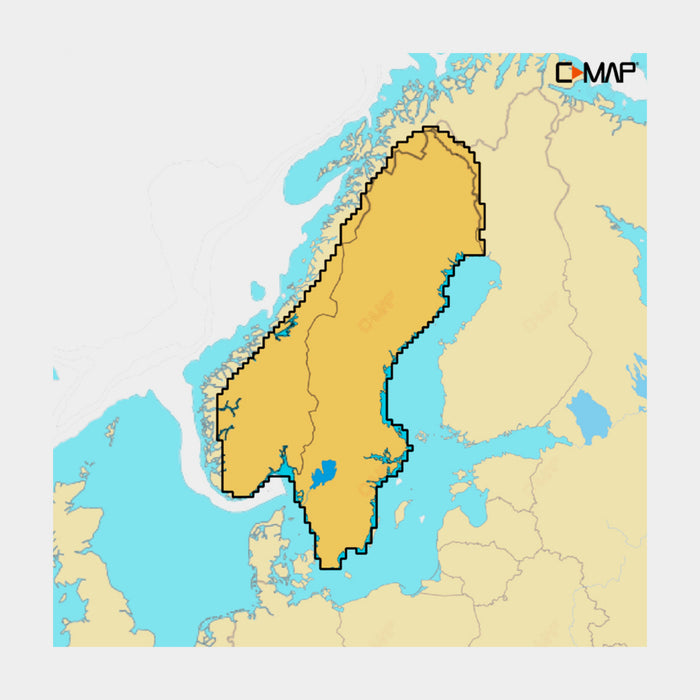 C-MAP REVEAL X Norges & Sveriges sjöar Demo