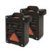 Deeper Rechargeable LI-ION Battery Set med två svarta batterier med orange etikett