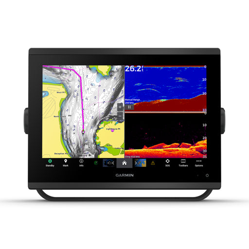 Garmin GPSMAP® 1223xsv, SideVü-, ClearVü- och traditionellt CHIRP-ekolod med global baskarta - kayakstore.se