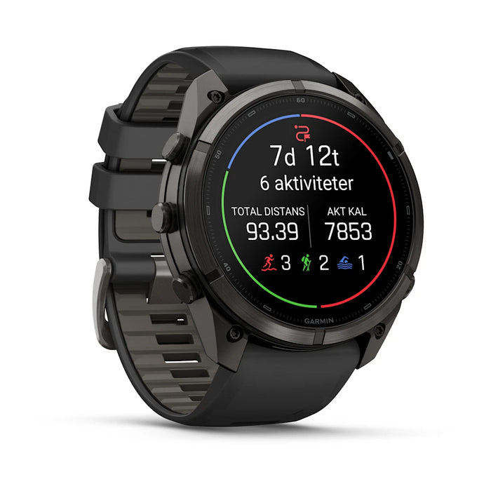 Garmin fēnix 9 Pro InReach - AMOLED 51 mm Sapphire Carbon Gray DLC Titanium, bild 8