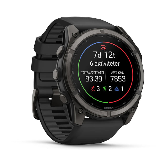 Garmin fēnix 9 - AMOLED 51 mm Sapphire Carbon Gray DLC Titanium, bild 7
