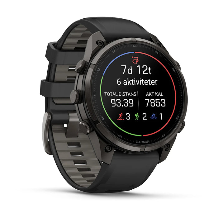 Garmin fēnix 9 Pro InReach - AMOLED 47 mm Sapphire Carbon Gray DLC Titanium, bild 7