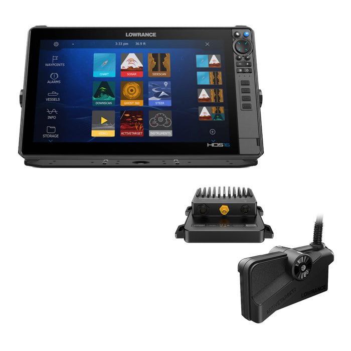 Lowrance HDS PRO 16 utan ekolodsgivare + ActiveTarget 2 Live Sonar Paketdeal