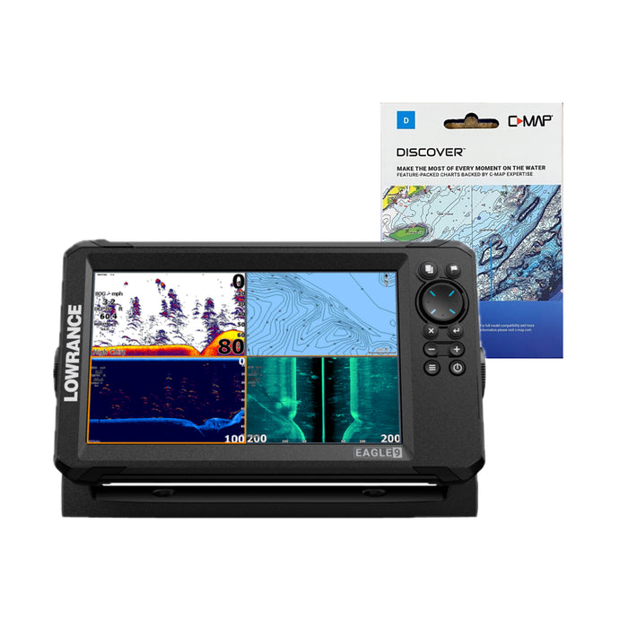 Lowrance Eagle 9 TripleShot HD + C-MAP DISCOVER - Baltic Sea Paketdeal