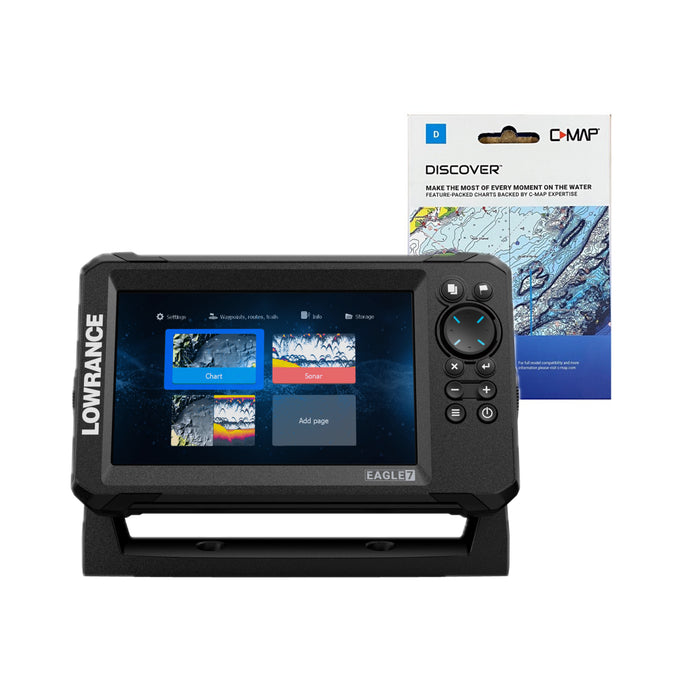 Lowrance Eagle 7 TripleShot HD + C-MAP DISCOVER - Baltic Sea Paketdeal