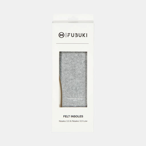 Förpackning med Fubuki Felt Insoles för Niseko 3.0 och Niseko 3.0 Low