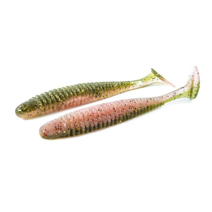 Noike Wobble Shad 4" Green Pumpkin Blossom UV #130