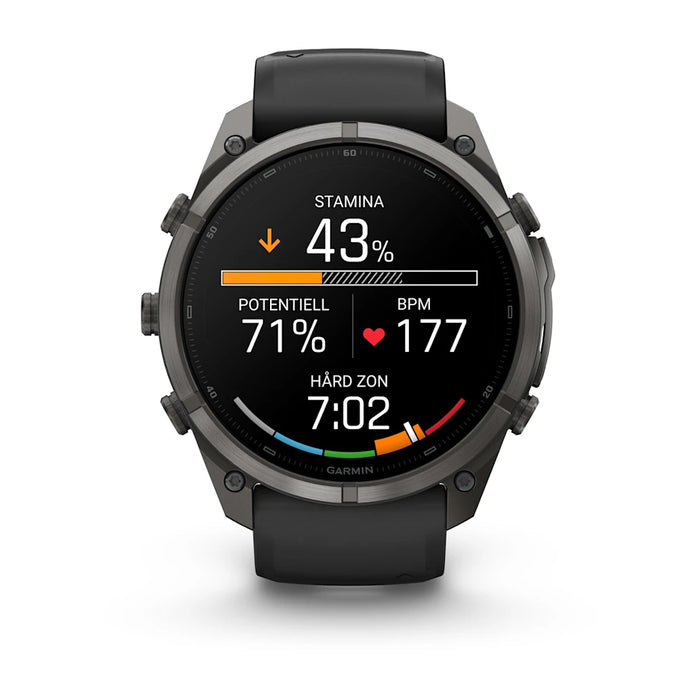 Garmin fēnix 9 Pro InReach - AMOLED 51 mm Sapphire Carbon Gray DLC Titanium, bild 3