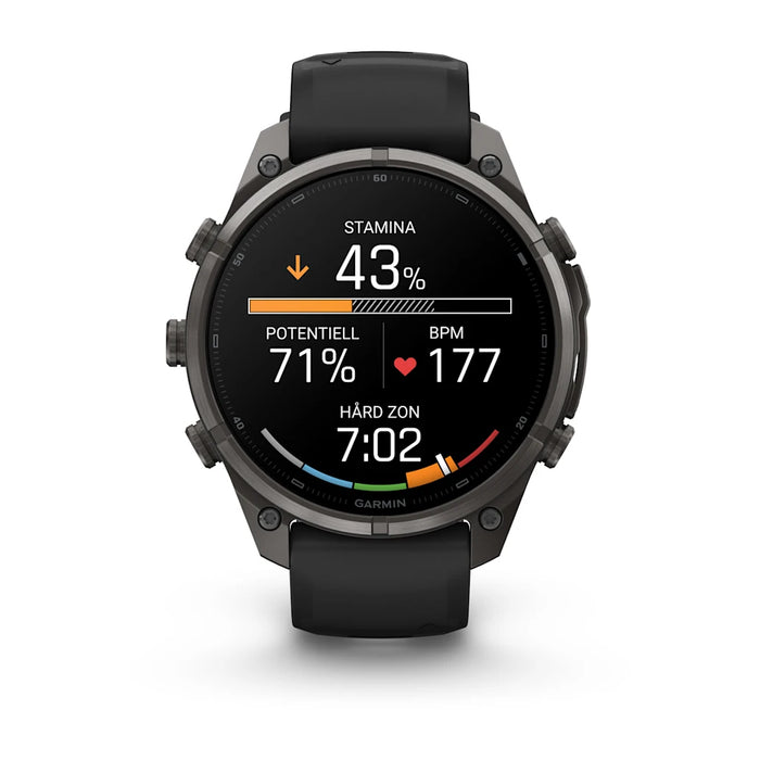 Garmin fēnix 9 Pro InReach - AMOLED 47 mm Sapphire Carbon Gray DLC Titanium, bild 3