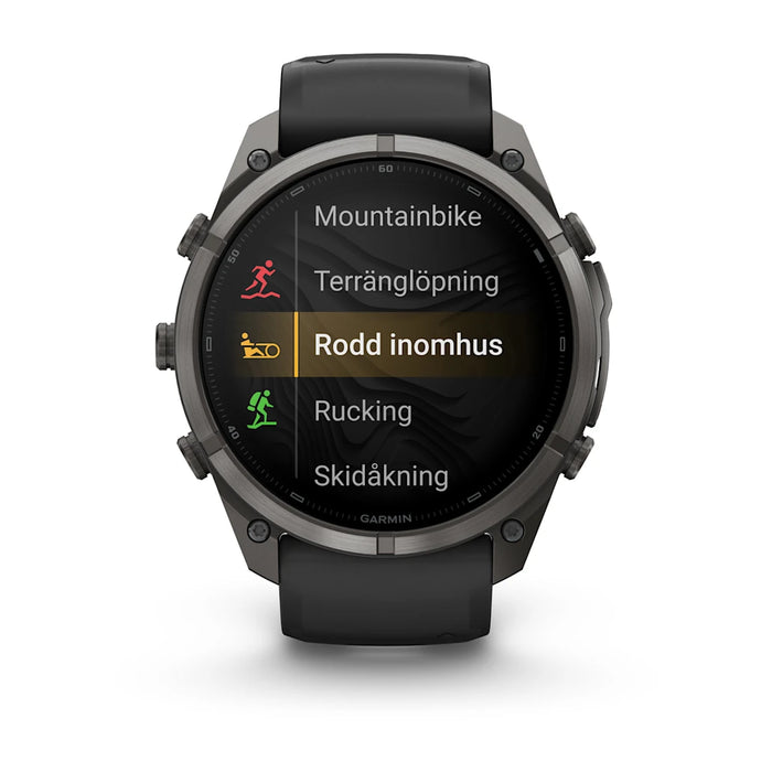 Garmin fēnix 9 Pro InReach - AMOLED 51 mm Sapphire Carbon Gray DLC Titanium, bild 4