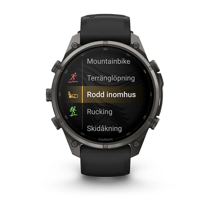 Garmin fēnix 9 Pro InReach - AMOLED 47 mm Sapphire Carbon Gray DLC Titanium, bild 5