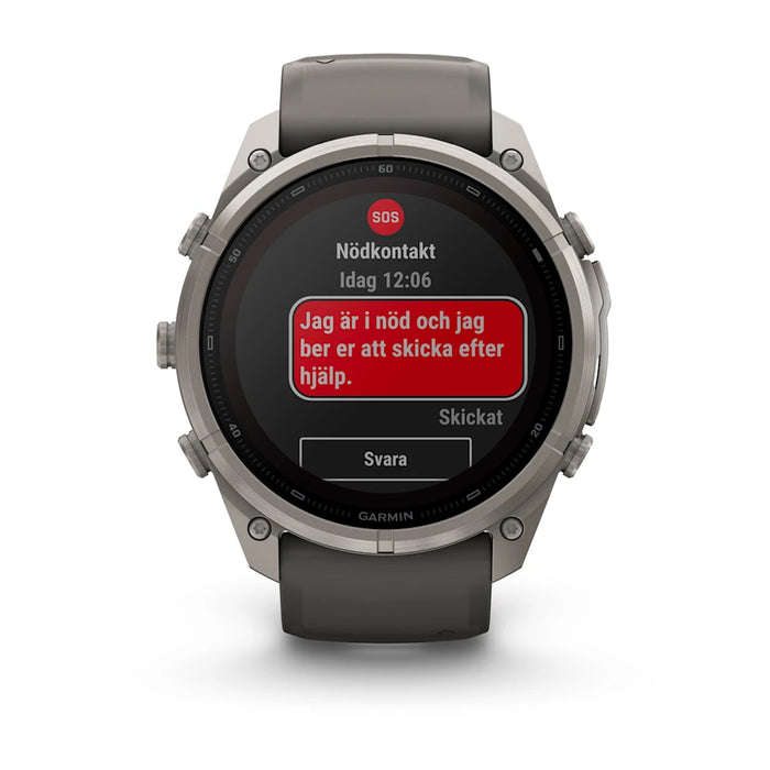 Garmin fēnix 9 Pro InReach Solar - 51 mm Sapphire Titanium, bild 6