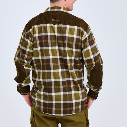 Pinewood Men's Douglas Shirt - Olivegreen/Cr.white, bild 2