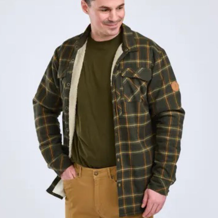 Pinewood Pile Overshirt Grön/ Bronze, bild 3