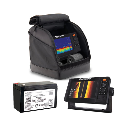 Raymarine Element 7 HV + Ultramax 12,8V LiFePO4 Isfiskepaket
