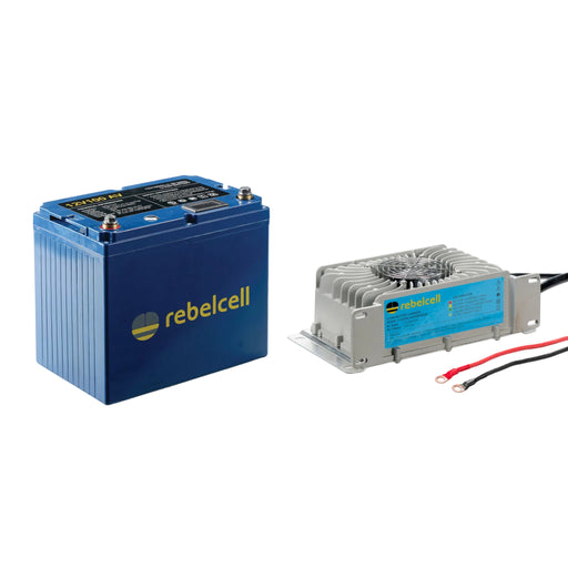 Rebelcell 12V100 AV li-ion Battery med Rebelcell 35A vattentät laddare, bild 2