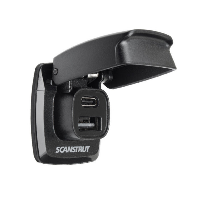 ScanStrut Flip-Pro USB-A & USB-C laddare vattentät 12-24V