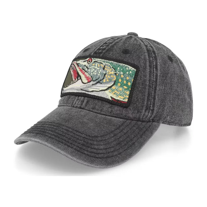 Skillfish Big Pike 382 Snow Washed Black Denim Dad Cap