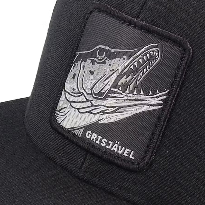 Skillfish Grisjävel Mono Black Snapback Keps, bild 6