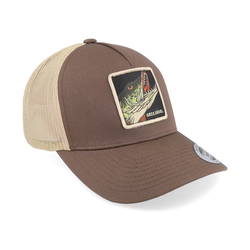 Skillfish Grisjävel Retro Brown/Khaki A-frame Truckerkeps, bild 2