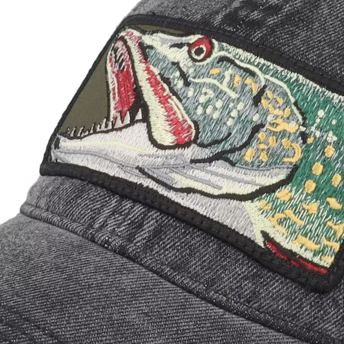 Skillfish Big Pike 382 Snow Washed Black Denim Dad Cap, bild 6