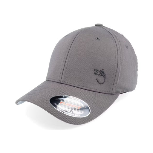 Skillfish Black Fish Hook Logo Dark Grey Flexfit Keps
