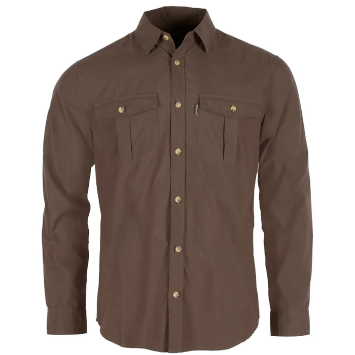 Pinewood InsectSafe Poplin L/S Shirt Herr D.Olive