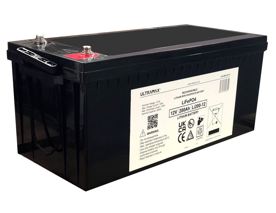 Ultramax LI200-12 12V 200Ah LiFePO4 Batteri