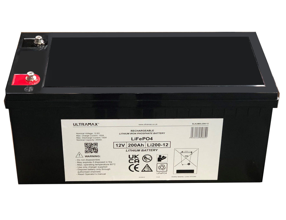 Ultramax LI200-12 12V 200Ah LiFePO4 Batteri, bild 2