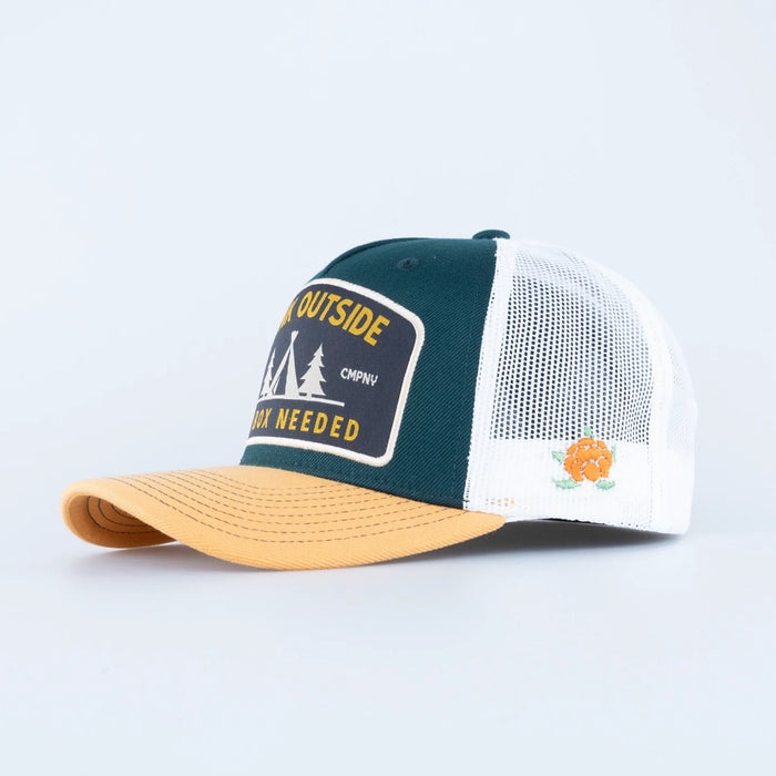 SQRTN Outside Trucker Keps - Hooked Olive