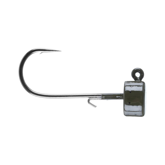 X-Zone Tungsten Ned Rig Jig Head - Green Pumpkin 3.5g, 3-pack