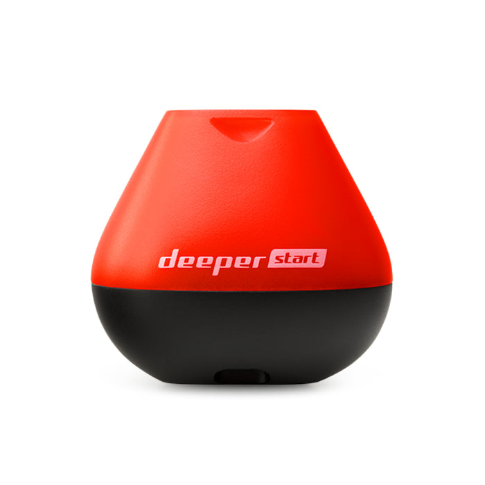 Deeper Start kastbart ekolod i orange och svart sett framifrån