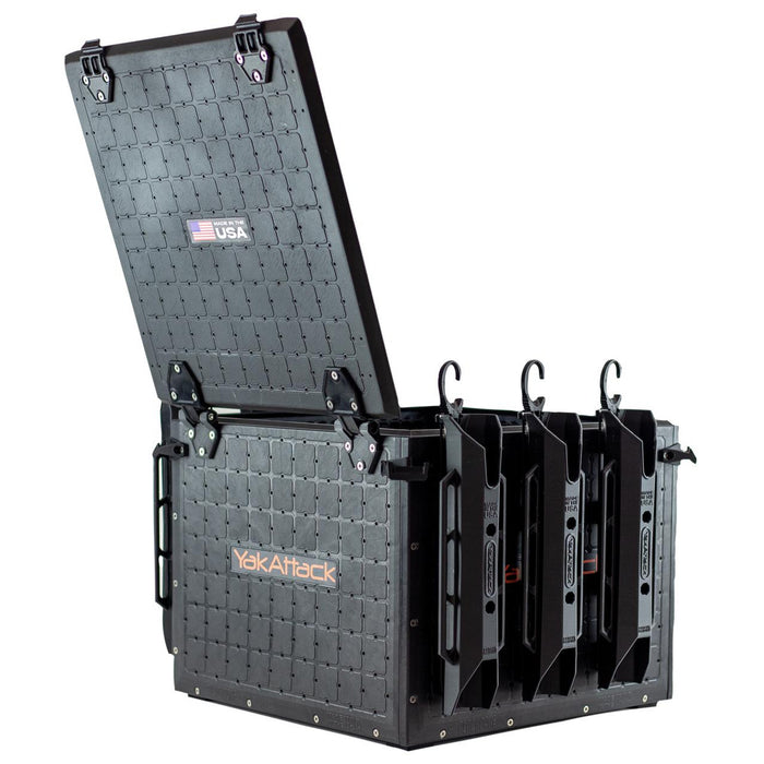 YakAttack BlackPak Pro Kayak Fishing Crate - 16" x 16" (black)