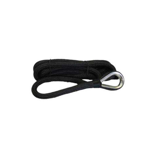 Carlmarks Dockline Förtöjningslina Thimble Marstrand black 10mmx3m 25/box - kayakstore.se